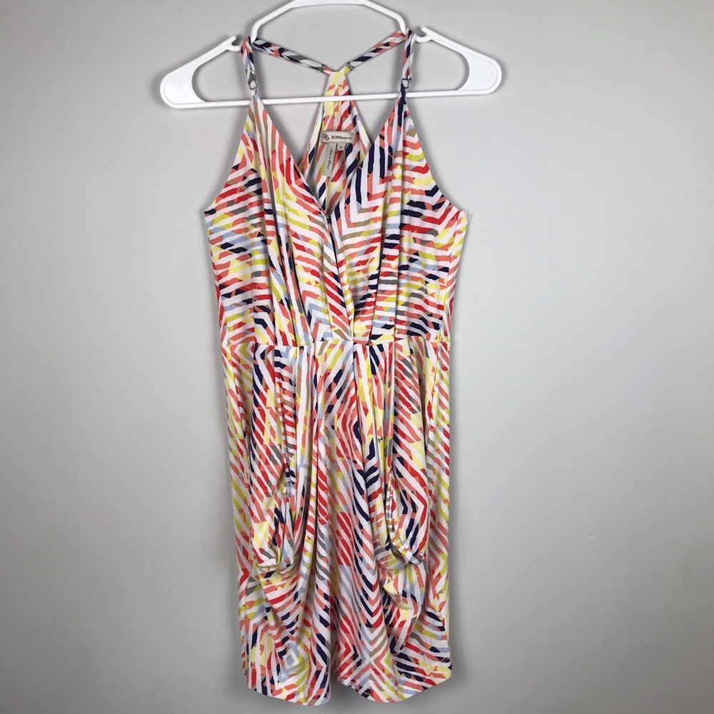 BCBGeneration Multi-Color Spaghetti Straps Dress